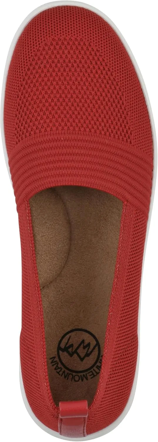 WHITE MOUNTAIN Women's Upright Woven Knit Slip-On Sneaker