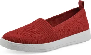 WHITE MOUNTAIN Women's Upright Woven Knit Slip-On Sneaker