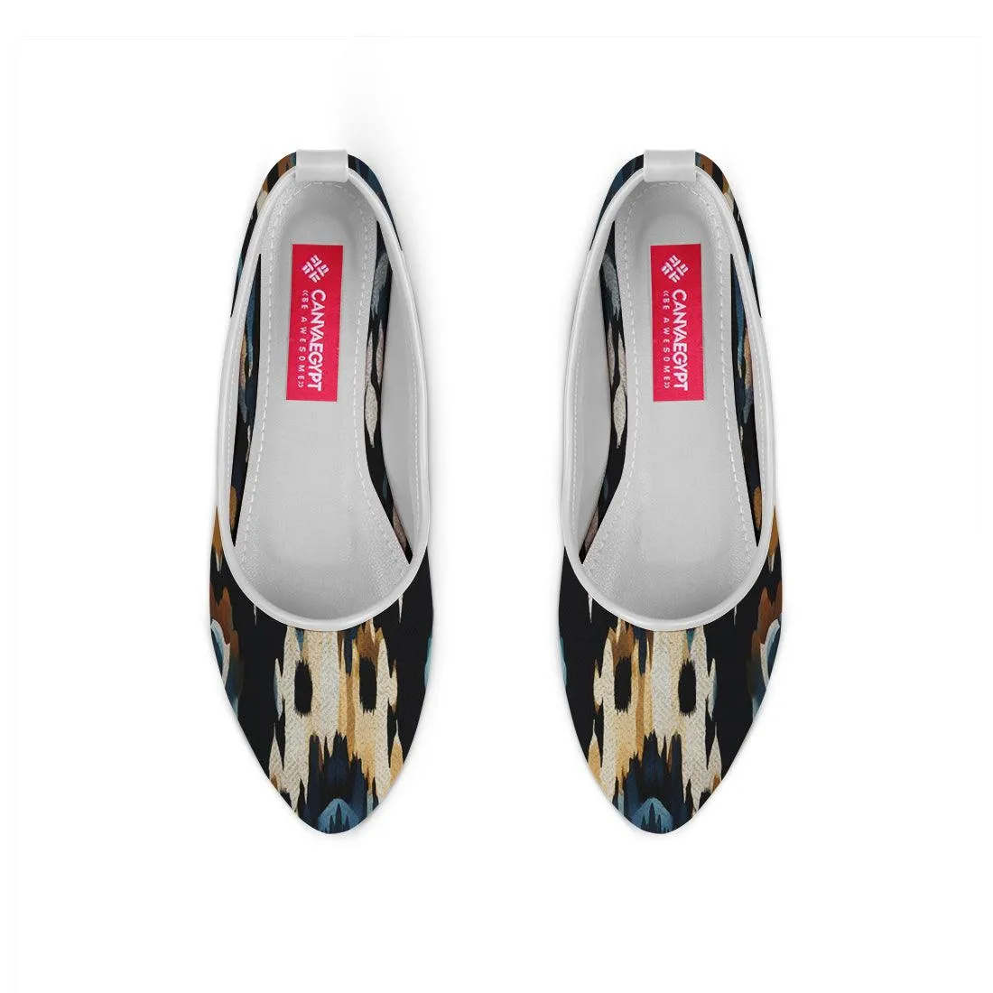 White Round Toe Shoe Hazy