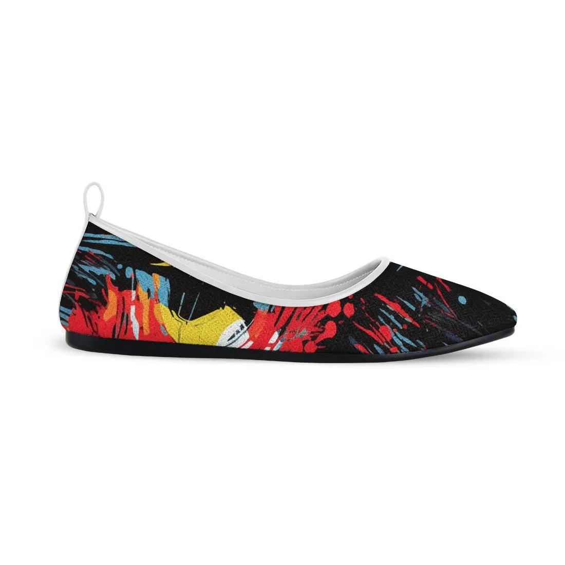 White Round Toe Shoe Spectrum