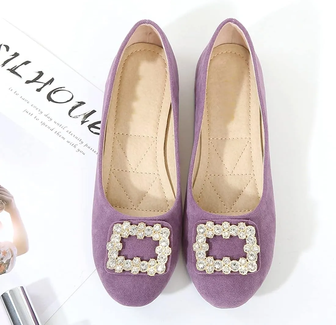 Women Loafers Flat Shoes Rhinestone Bow Summer Slip ons