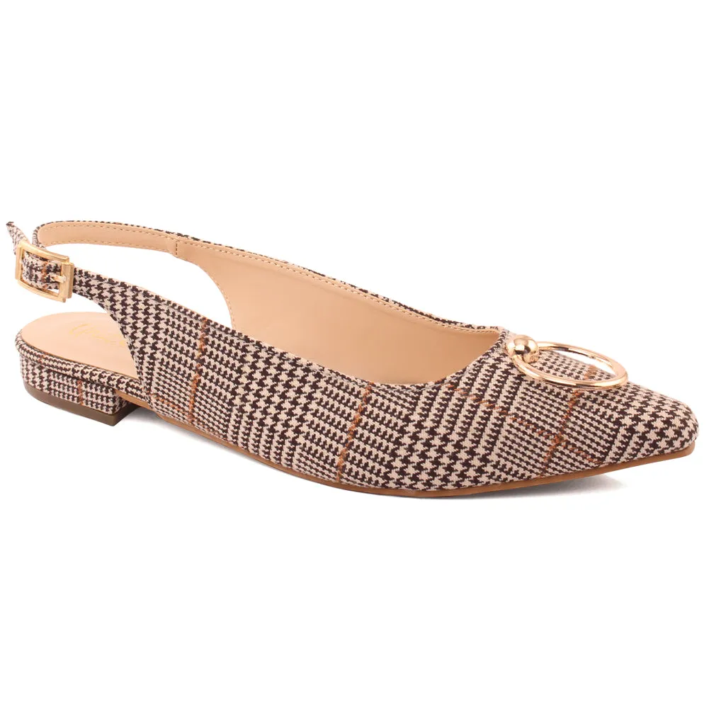 WOMEN "EMILY" LIGHTWEIGHT POINTED TOE FLAT SANDALS