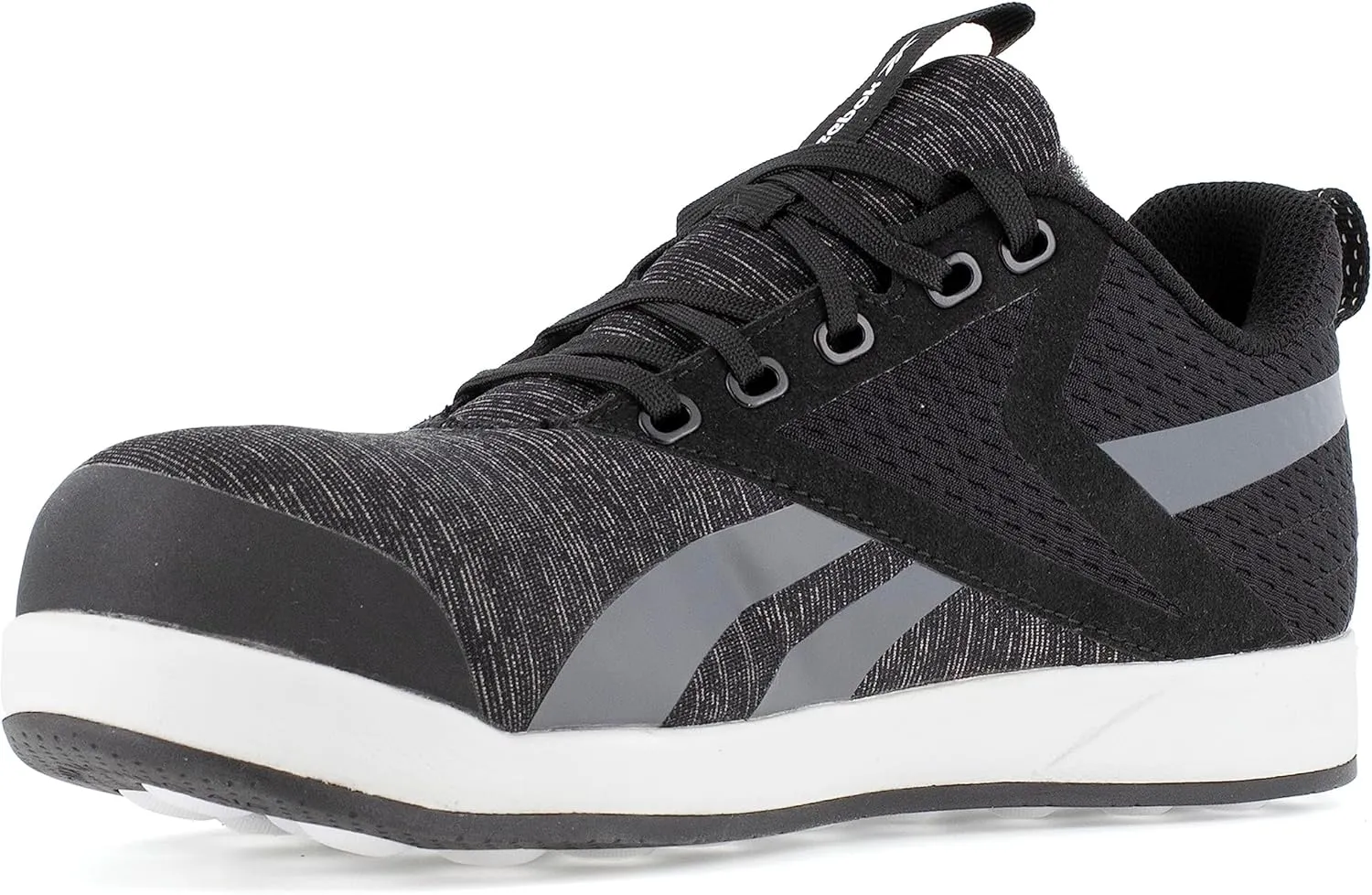 Women's Rb236 Ever Road 3.0 DMX Work Construction Oxford Shoe Black and Grey Safety