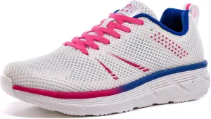 Women's Road Running Shoes Athletic Non-Slip Sole Walking Sneaker Lightweight Supportive Mesh Colorful Trail Tennis Shoes