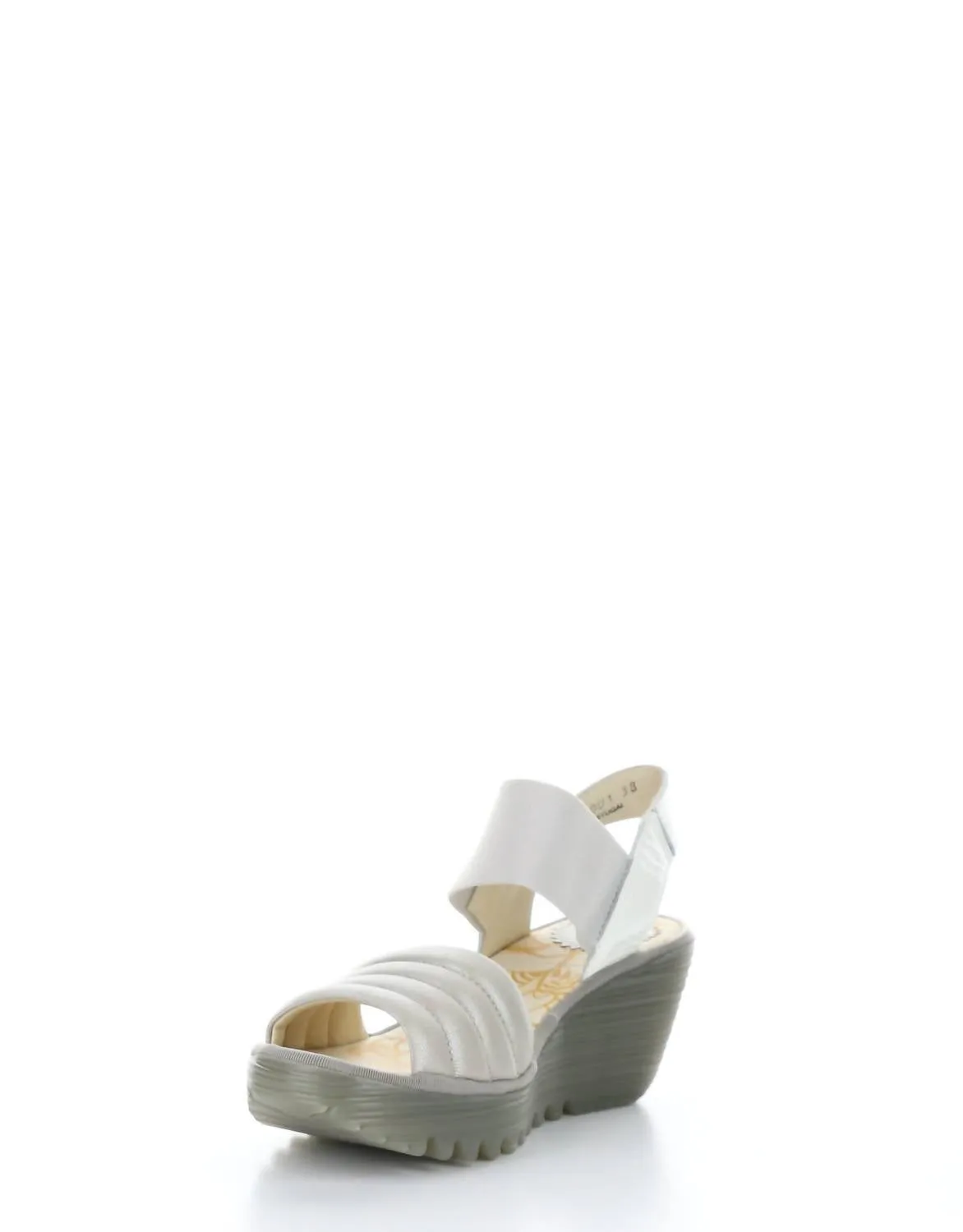 Women's Yiko Platform Wedge Sandal In Silver/off White