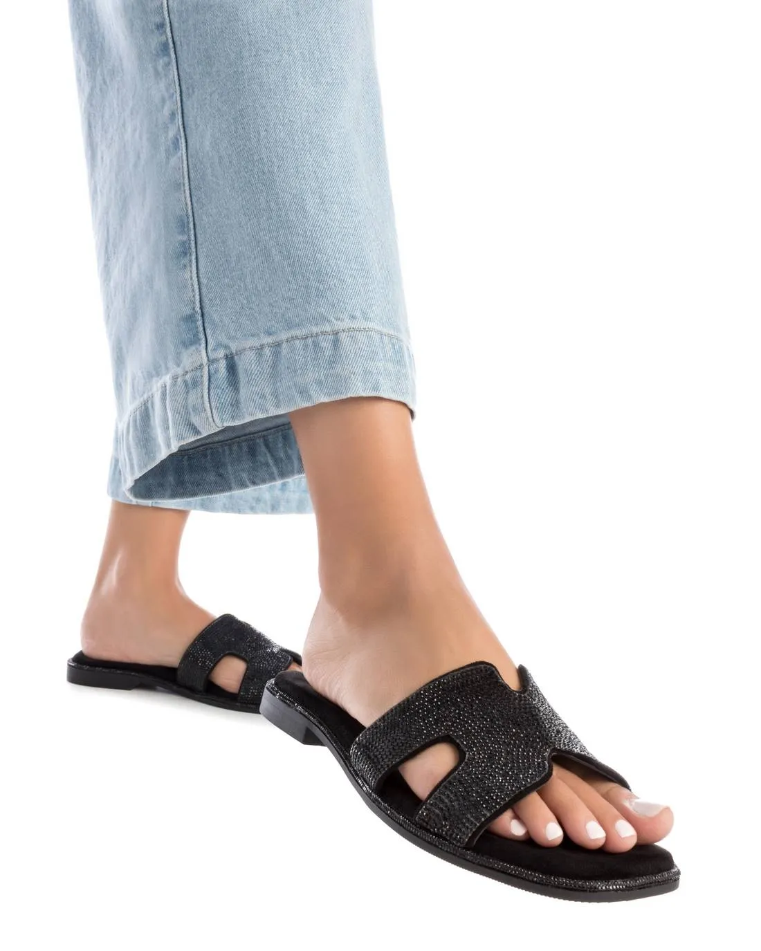 XTI - 142857 FLAT MULE - BLACK