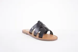 XTI - 44458 FLAT FASHION MULE - BLACK
