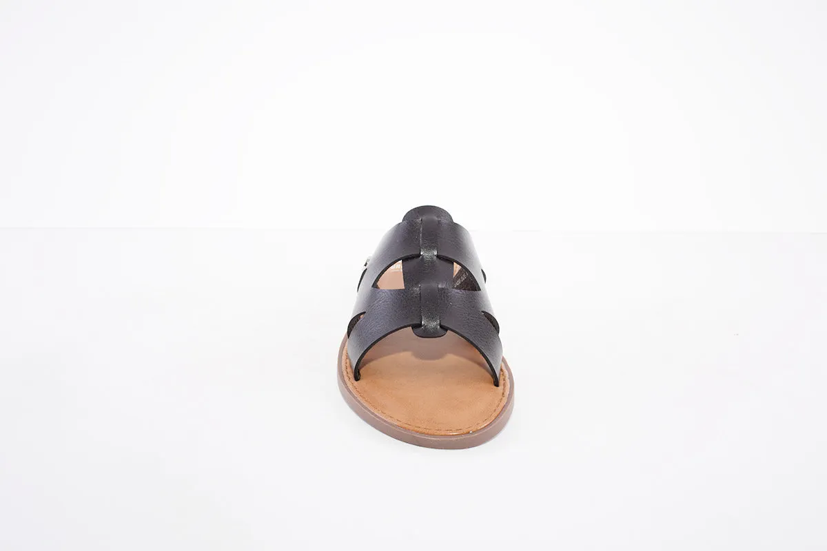 XTI - 44458 FLAT FASHION MULE - BLACK