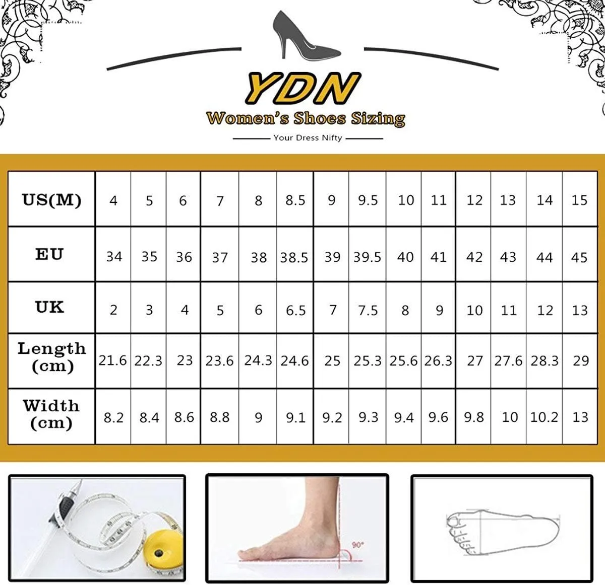 YDN Women Trendy Low Square Heel Slide Flat Sandals Closed Pointed Toe Slingback D'Orsay Slip On Comfort Walking Dress Pumps Size 4-15 US