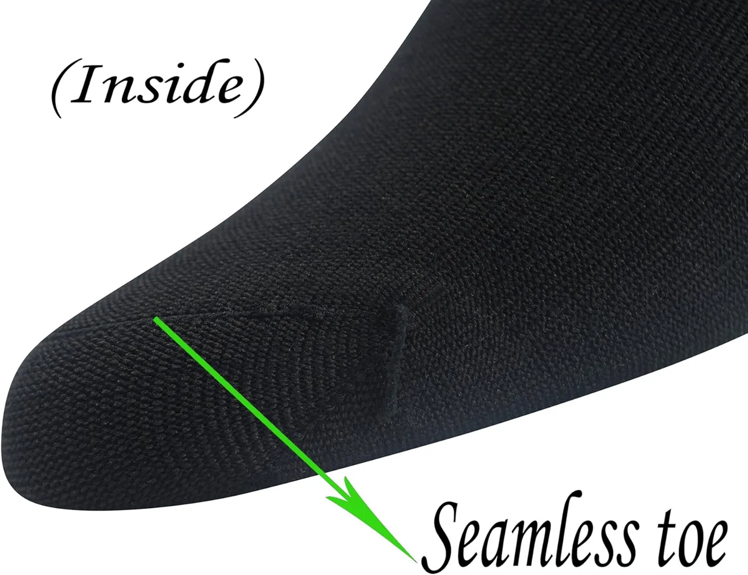 Yomandamor Men's 5 Pairs Quarter Diabetic/Dress Socks With Seamless Toe and Non-binding Top