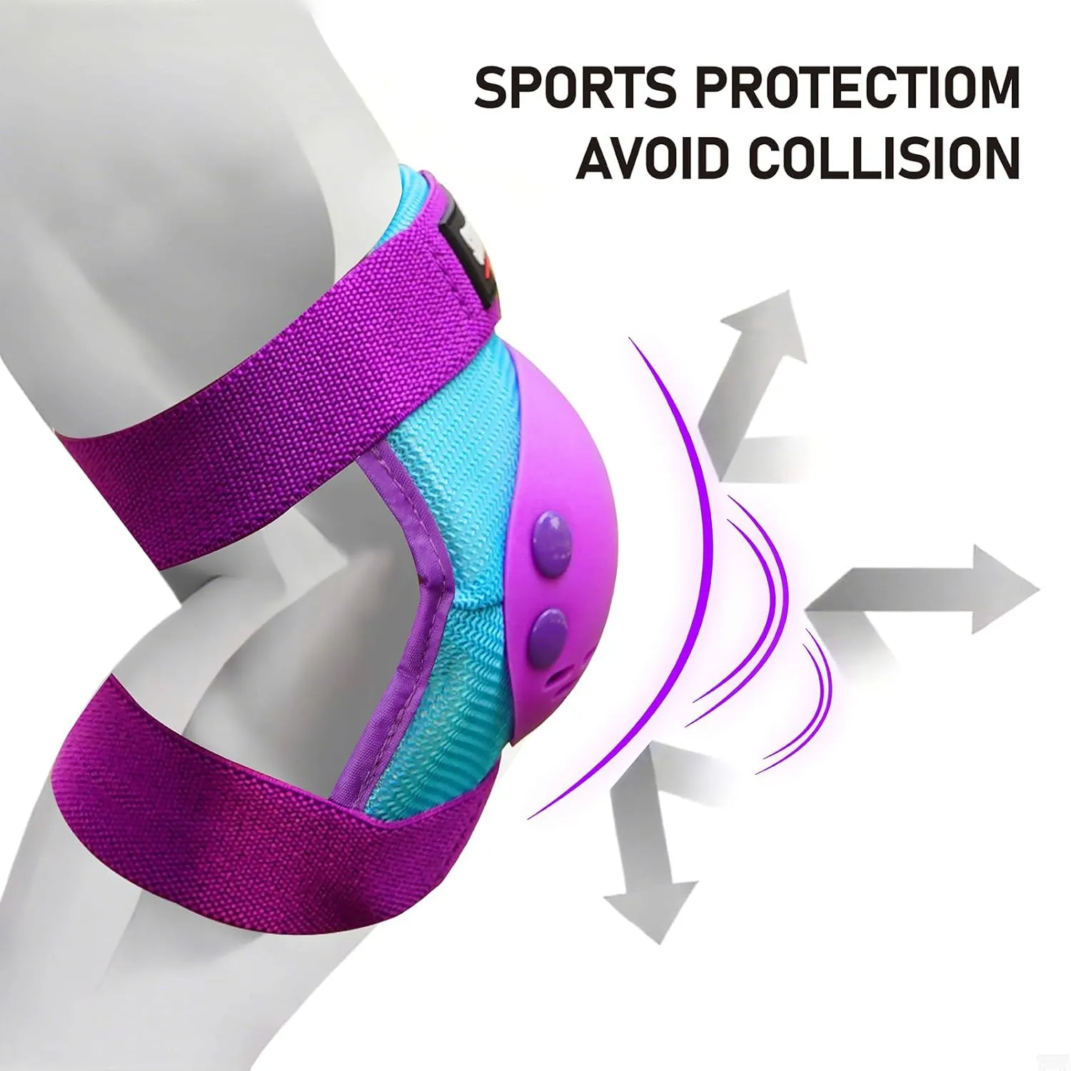 Youth/Kids Knee Pads Elbow Pads Wrist Guards Protective Gear Set for 3-15 Years Child Roller Skates, Skateboard, Cycling, Inline Skating, BMX Bike, Scooter Riding and Other Outdoor Sports